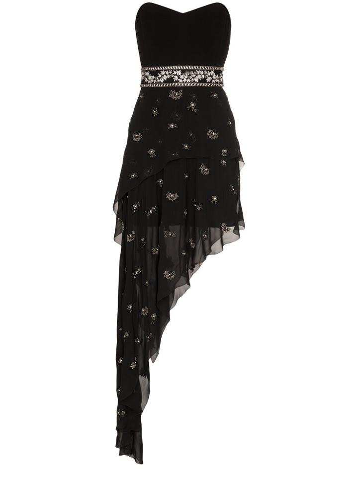 Amiri Amir Bstr Slvls Drs Min W Asym Hem - Black