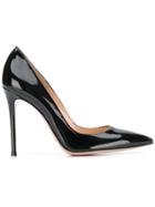 Gianvito Rossi Pointed Court Shoes - Black