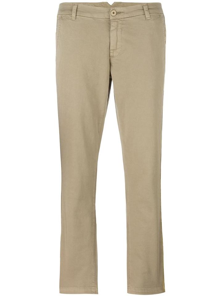P.a.r.o.s.h. 'cora' Trousers, Women's, Size: Large, Nude/neutrals, Cotton/spandex/elastane