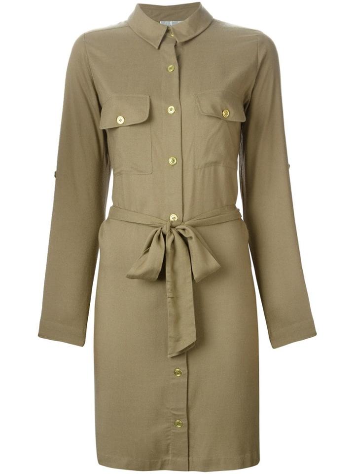 Heidi Klein 'tobago' Belted Shirt Dress - Green