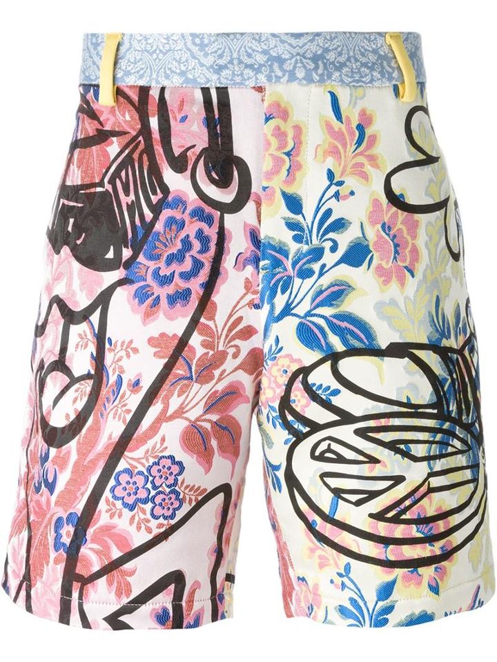 Moschino Floral Jacquard Shorts, Men's, Size: 44, Cotton/polyester