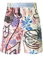 Moschino Floral Jacquard Shorts, Men's, Size: 44, Cotton/polyester
