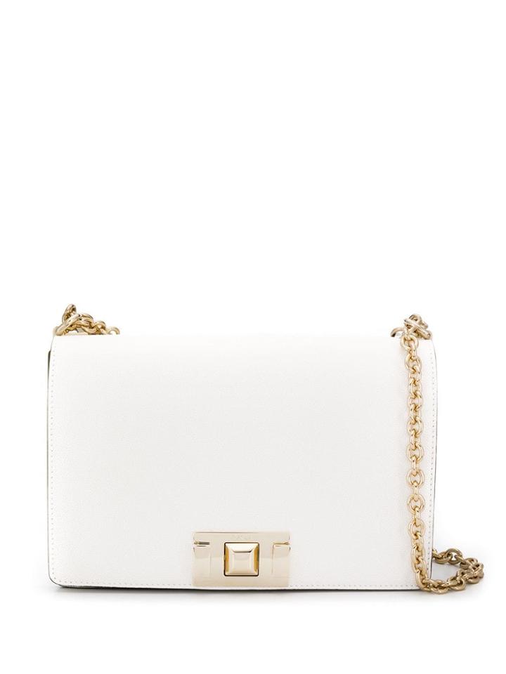 Furla Logo Plaque Cross Body Bag - White