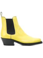 Calvin Klein 205w39nyc Western Ankle Boots - Yellow