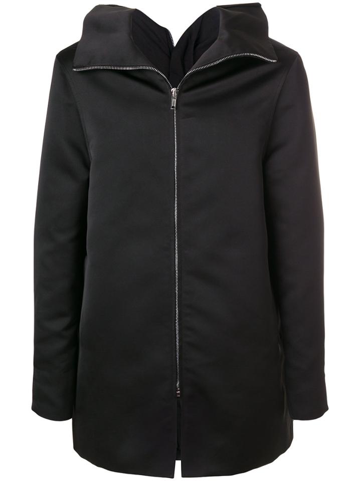 Rick Owens Straight-fit Zipped Coat - Black