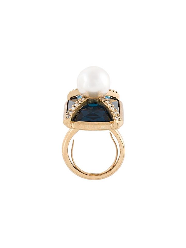 Oscar De La Renta Bejeweled Style Ring