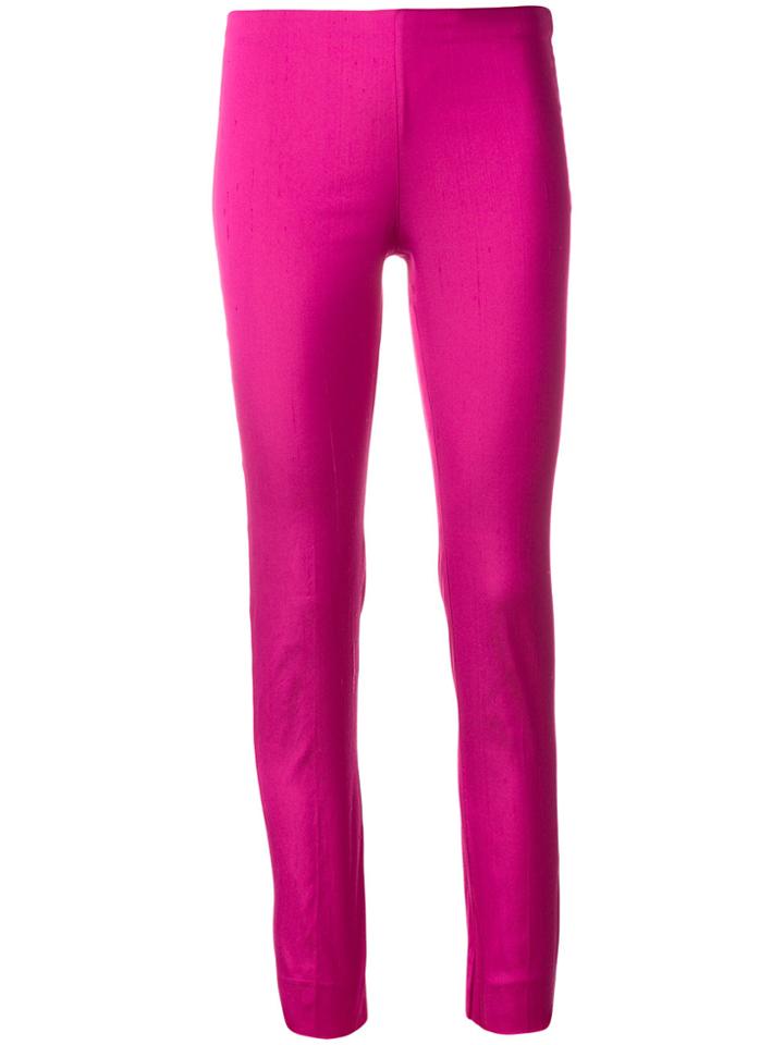 P.a.r.o.s.h. Fitted Ankle Length Trousers - Pink & Purple
