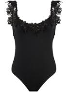 La Reveche Lace Detail One-piece Swimsuit - Black