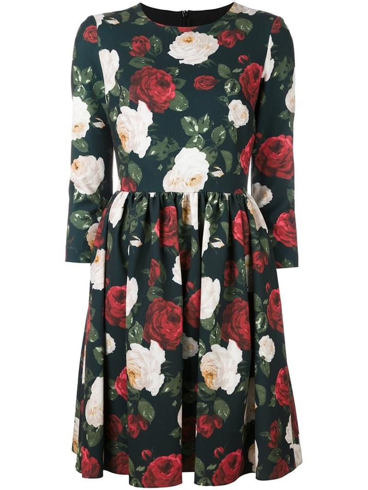 Blugirl Flared Floral Dress