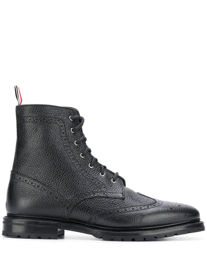 Thom Browne Classic Wingtip Boot - Black