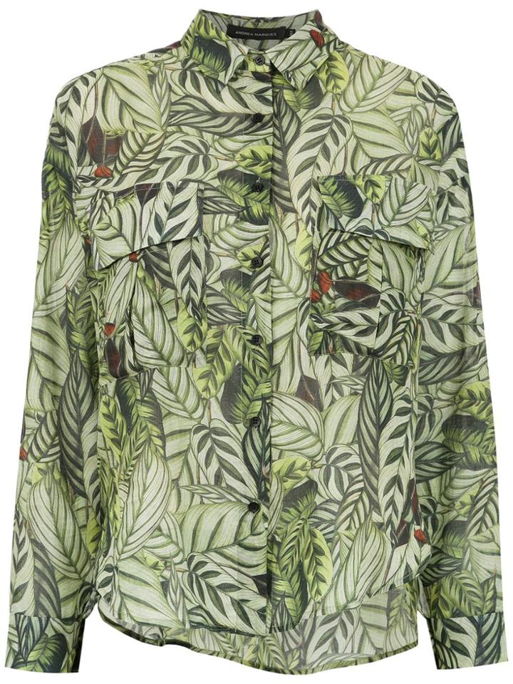 Andrea Marques Printed Box Shirt - Green