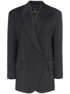 Low Classic Double-breasted Blazer - Blue