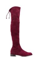 Stuart Weitzman Lowland Thigh High Boots - Red
