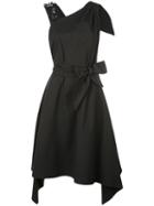 Josie Natori Belted Dress - Black