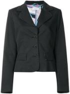 Emilio Pucci Vintage Flap Pockets Fitted Blazer - Black