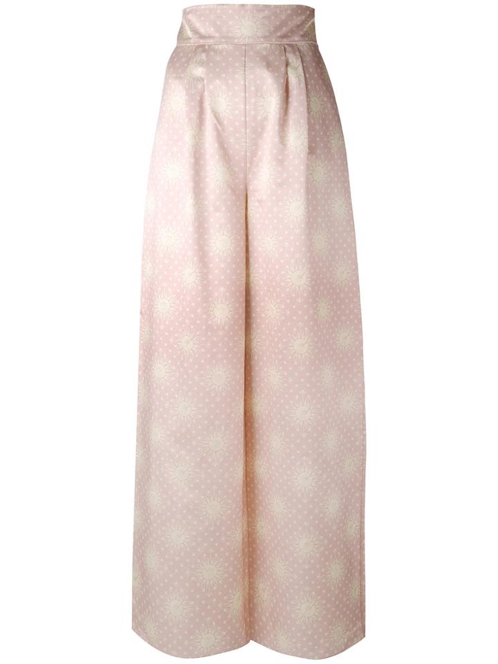 Alistair James - Moonstruck Palazzo Pants - Women - Silk/bamboo - 8, Pink/purple, Silk/bamboo