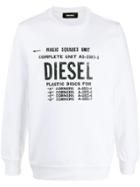 Diesel S-gir-b5 Logo Sweatshirt - White