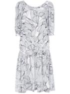 Isolda - Printed Dress - Women - Cotton - 38, White, Cotton