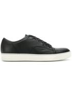 Lanvin Toe Capped Sneakers - Black