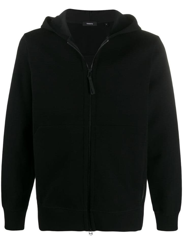Theory Double Hoodie - Black