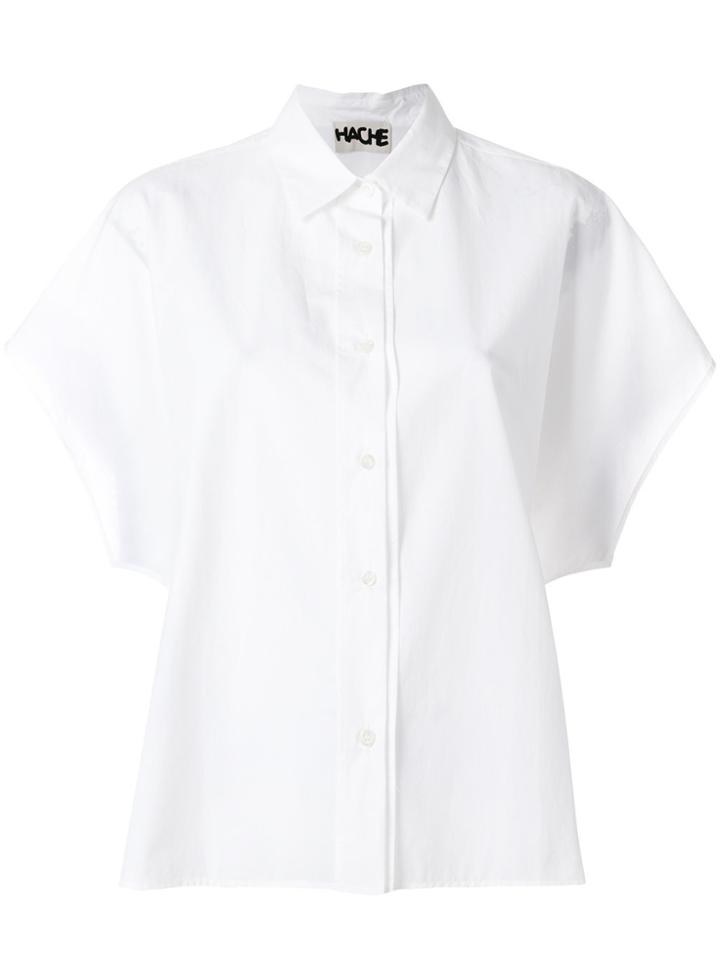 Hache Half Sleeve Shirt - White