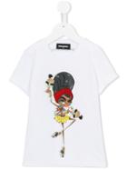 Dsquared2 Kids Doll Print T-shirt, Girl's, Size: 8 Yrs, White