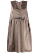 Fabiana Filippi Sleeveless Belted Dress - Neutrals