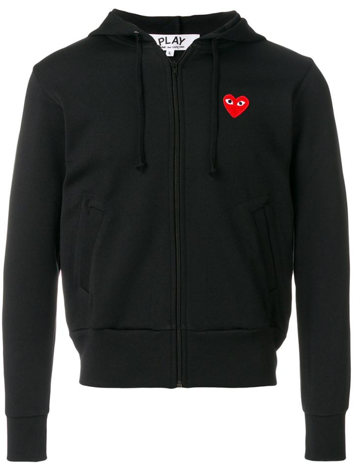 Comme Des Garçons Play Hooded Bomber Jacket - Black