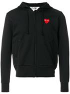 Comme Des Garçons Play Hooded Bomber Jacket - Black