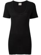 Laneus Fitted T-shirt, Women's, Size: Xs, Black, Viscose/polyamide