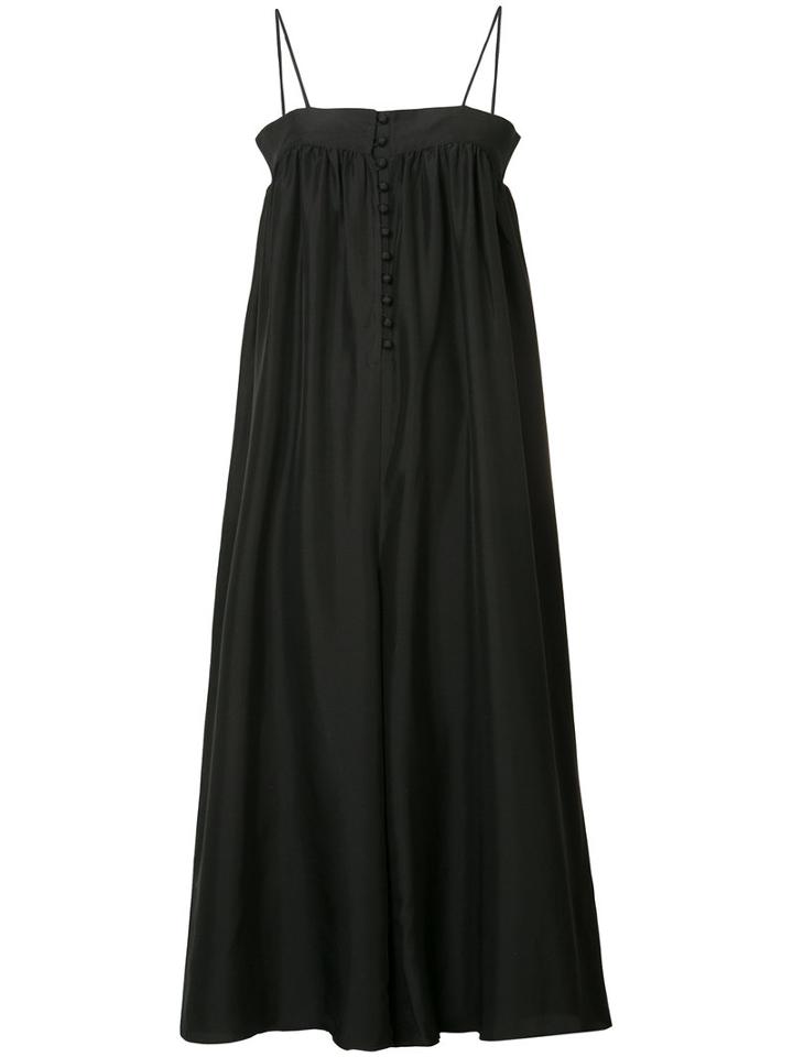 Apiece Apart - Cropped Jumpsuit - Women - Silk - 2, Black, Silk