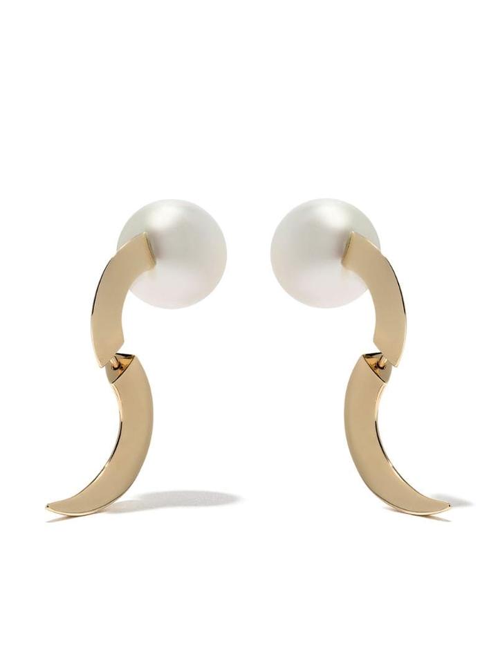 Tasaki 18kt Yellow Gold Buoy Earrings