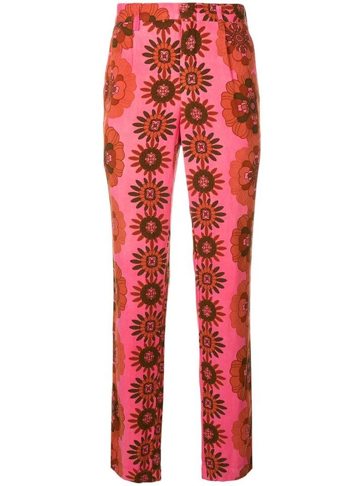 Comme Des Garçons Pre-owned 60s Print Trousers - Pink