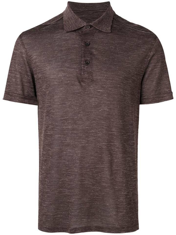 Ermenegildo Zegna Short-sleeved Polo Shirt - Brown