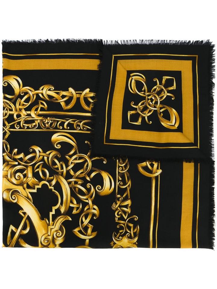 Versace 'barocco' Print Scarf