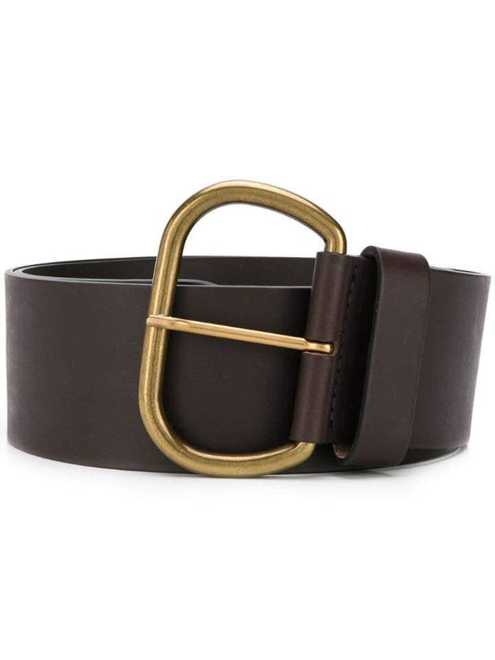 Erika Cavallini Antique Buckle Belt - Brown
