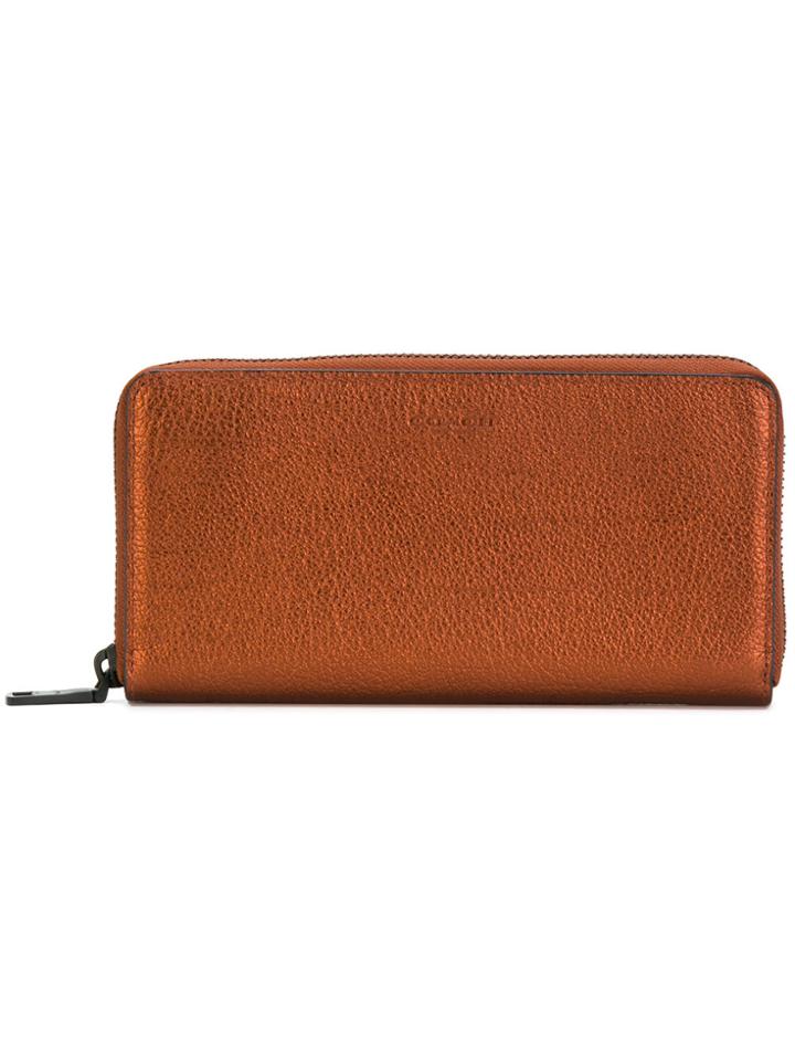 Coach Metallic Zipped Wallet