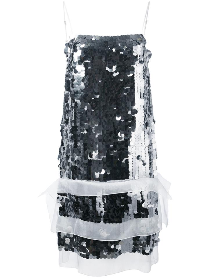 Christopher Kane All Over Sequin Dress - Metallic
