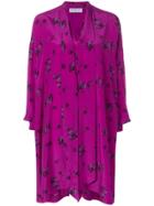 Balenciaga Vareuse Printed Dress - Pink & Purple