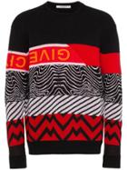 Givenchy Mixed Pattern Knit Sweater - Black