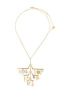 Lanvin Tiered Charm Necklace - Gold