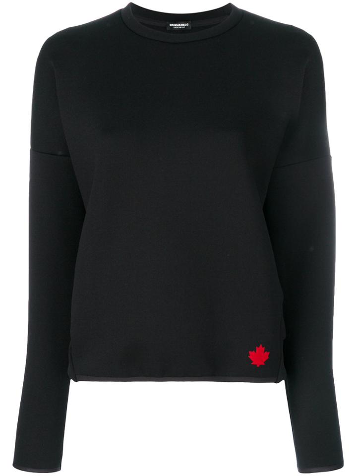 Dsquared2 Maple Leaf Logo Sweatshirt - Black