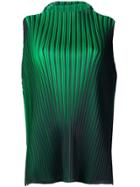 Pleats Please By Issey Miyake Micro Pleated Blouse - Green