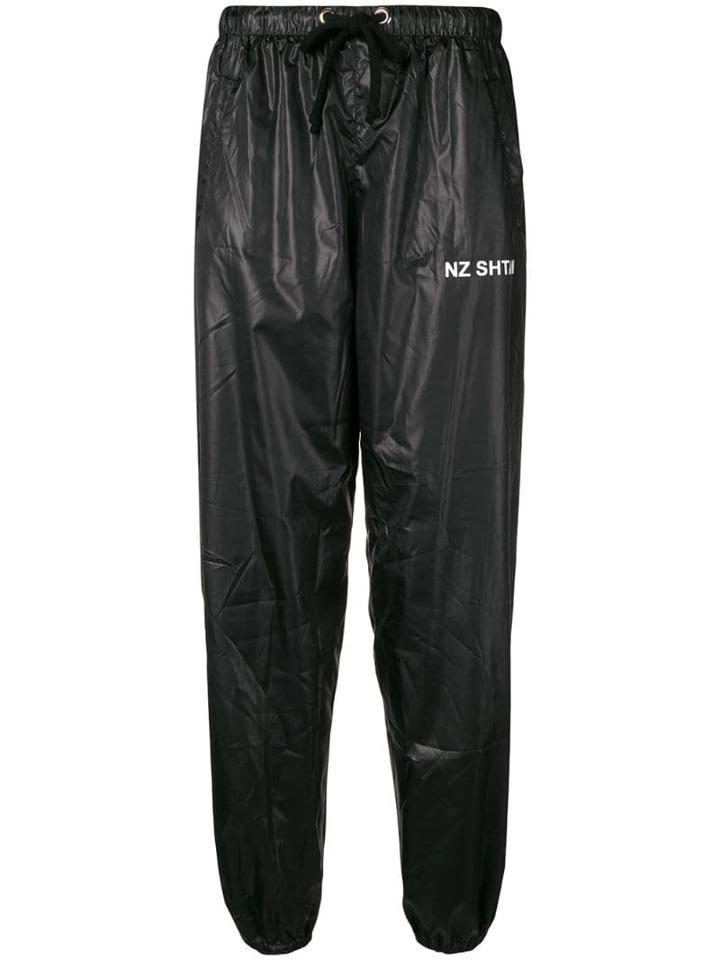 Natasha Zinko Logo Trousers - Black