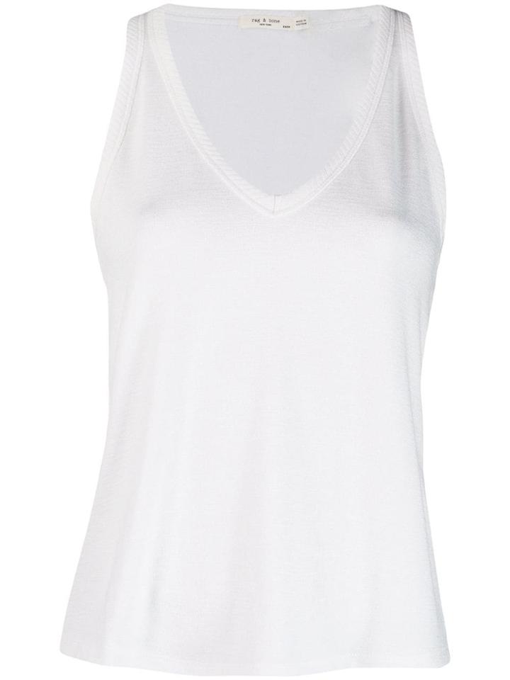 Rag & Bone V-neck Vest Top - White