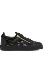 Giuseppe Zanotti Camouflage Print Sneakers - Black