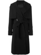 Herno Single Breasted Coat, Women's, Size: 42, Black, Polyester/spandex/elastane/acetate/virgin Wool
