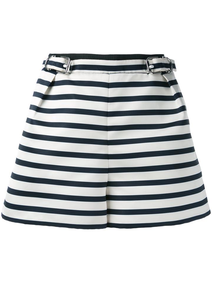 Carven Striped Shorts - White
