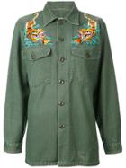 As65 Embroidered Detail Shirt - Green