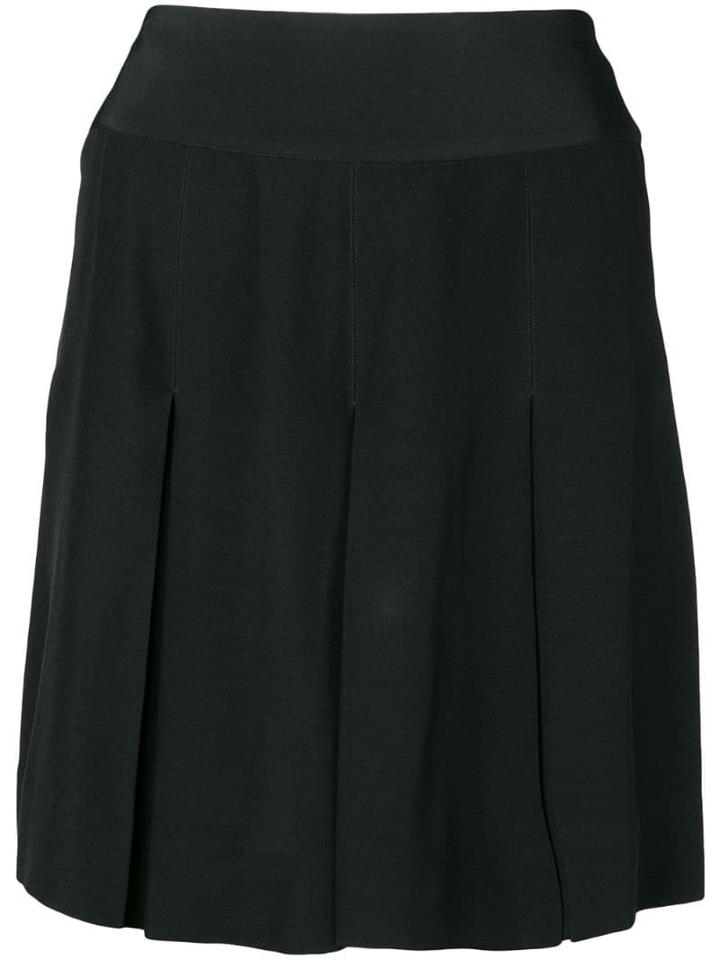 Chanel Pre-owned 1990's Pleated Skirt - Black